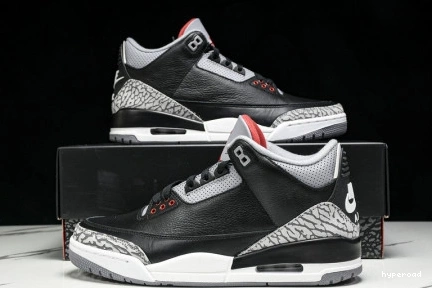 Hyperoad Air OG Cement” Jordan 3 “Black 2024 0824
